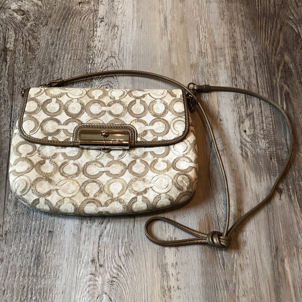 COACH Canvas Shoulder Strap Purse